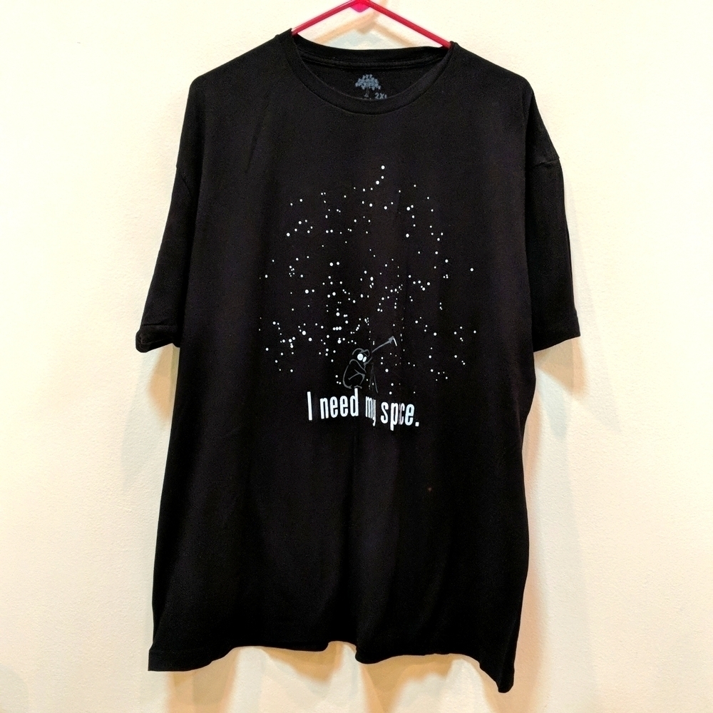Ann Arbor Men's Black Short Sleeve Graphic Tee Size 2XL Space